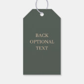 Lモノグラムフローラパーソナライズされたギフトラベル ギフトタグ (裏面)