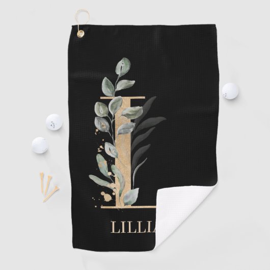 Lモノグラムフローラパーソナライズされたゴルフタオル ゴルフタオル (インサイチュ)