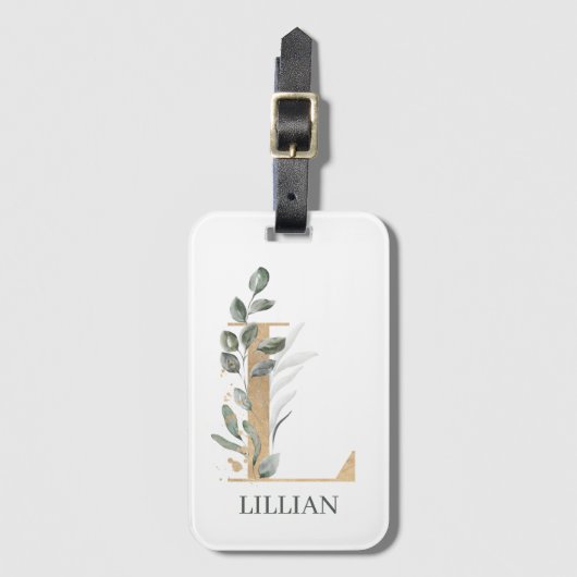 Lモノグラムフローラパーソナライズされたタグ ラゲッジタグ (正面縦)