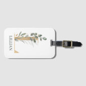 Lモノグラムフローラパーソナライズされたタグ ラゲッジタグ (正面横)