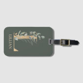 Lモノグラムフローラパーソナライズされたタグ ラゲッジタグ (正面横)