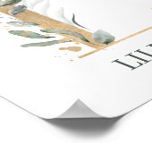 Lモノグラムフローラ パーソナライズされた ポスター (角)