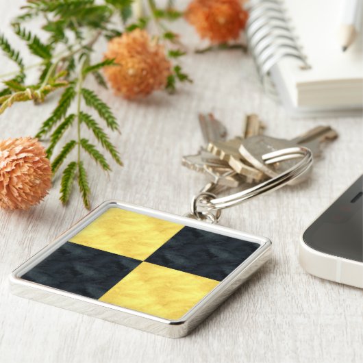 Lリマの水彩画航海のな信号の海上旗 キーホルダー (側面)