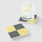 Lリマ水彩信号航海の海上国旗 ストーンコースター (横)