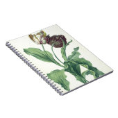 L刻まれる「オペラBotanica」からの庭のチューリップ、 ノートブック (右側)