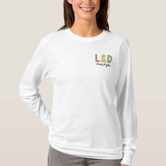 L及びDナース |労務ナース Tシャツ (正面)