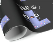 L字おもしろいLプンダークBG ラッピングペーパー (ロールコーナー)