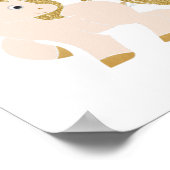 L字名パーソナライズされたモノグラムとポニー ポスター (角)