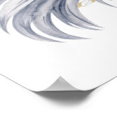 L字名パーソナライズされたモノグラム馬 ポスター (角)