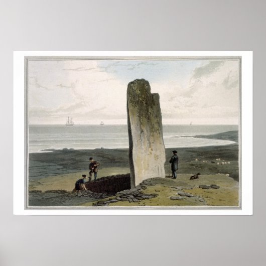 L島バーバス近郊のストラザーにある薬用石 ポスター (正面)