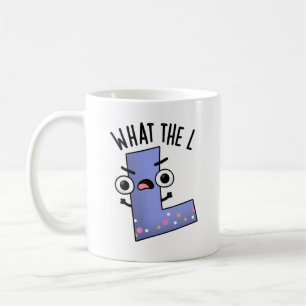 L文字おもしろいLプン コーヒーマグカップ