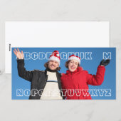 "L無し"おもしろいな言葉遊びの冗談のカスタムなクリスマスカード シーズンカード (正面/裏面)