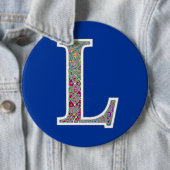 L照らされたモノグラムボタン 缶バッジ (インサイチュ)