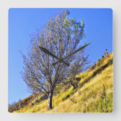 L0NEツリー スクエア壁時計 (正面)