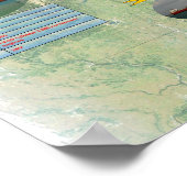 L1000フッタ素晴らしー湖フリーターデータポスター ポスター (角)