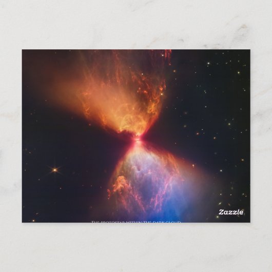 L1527とProtostar - James Webb宇宙望遠鏡 ポストカード (裏面)