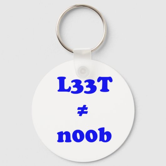 l33t leet n00b noob キーホルダー (正面)