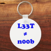 l33t leet n00b noob キーホルダー (正面)