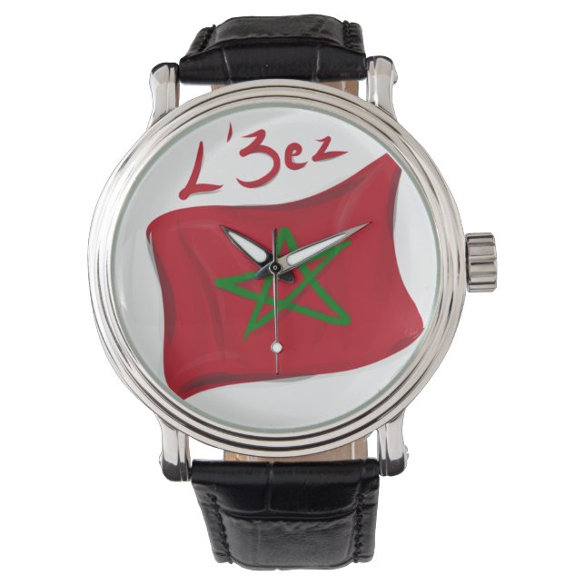 L'3ez Maroc sur fond transparent 腕時計 (正面)
