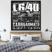 L6/40 Italian light tank キャンバスプリント (インサイチュ (寝室))