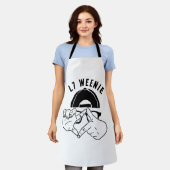 L7ウインナソーセージ エプロン (着用した状態)