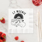 L7ウインナソーセージ 縁ありランチョンナプキン (インサイチュ)