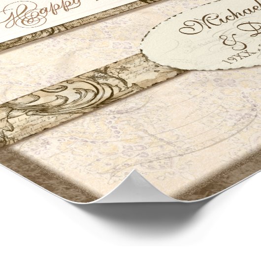 L744 11x14 70周年記念写真パーソナライズされた付き ポスター (角)