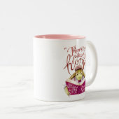 L.やる気を起こさせるフランクバウム引用文水色カメ ツートーンマグカップ (正面右)