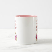 L.やる気を起こさせるフランクバウム引用文水色カメ ツートーンマグカップ (中央)