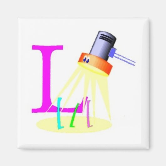 L – アルファベットマグネット マグネット (正面)