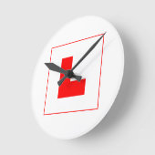 L-プレート学習者ドライバ/バチェロレッテ・ヘン・ナイト ラウンド壁時計 (傾斜)