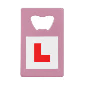 L-プレート学習者運転手/バチェロレッテHen Night クレジットカード栓抜き (正面)