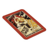 L.マルケインクレッド頭の女性&ハープ マグネット (右側)