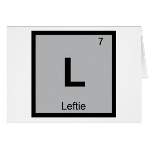 L - 左利きの化学周期表の記号