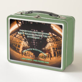 「L」金属弁当箱の下で メタルランチボックス