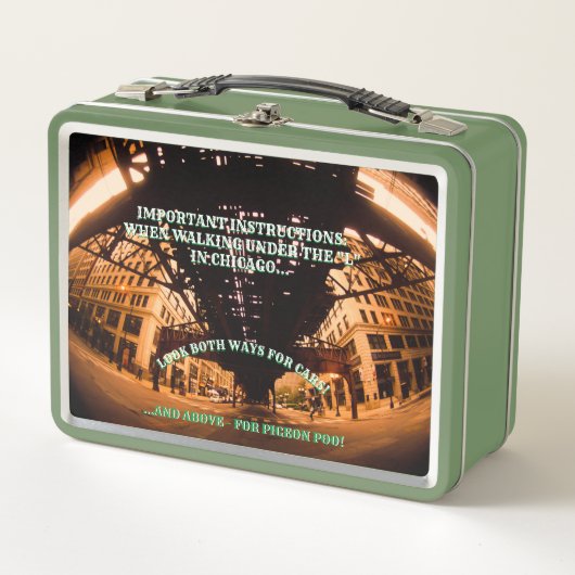 「L」金属弁当箱の下で メタルランチボックス (正面)