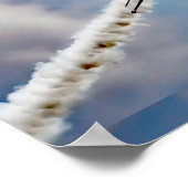 L-39アルバトロスのトレーナーがハイギンズ湖(MI)を飛び越える ポスター (角)