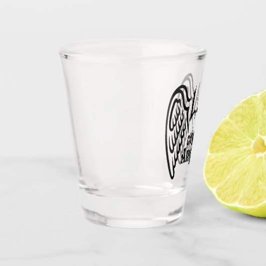 L.A. 翼の小グラス ショットグラス (左)