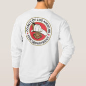 L.A. 郡消防署の長袖のティー Tシャツ (裏面)