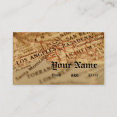 L.A. 銃 名刺 (裏面)