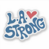 L.A. Strong、カリフォルニア州ワイルドファイアのサポート シール (正面)