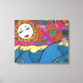 L.A. Sunset to Giclee Canvas Print キャンバスプリント (正面)