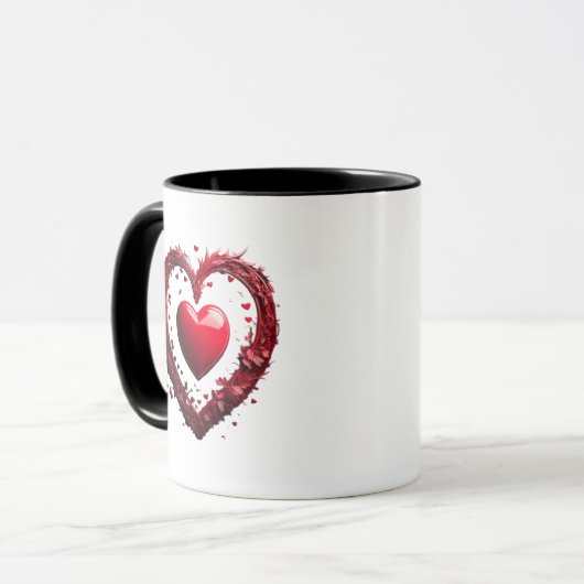 L’Amour Éternel, Symbole de Passion et Tendresse. マグカップ (正面左)