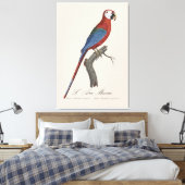 L' Ara Macao /赤と緑のマカオ キャンバスプリント (インサイチュ (寝室))