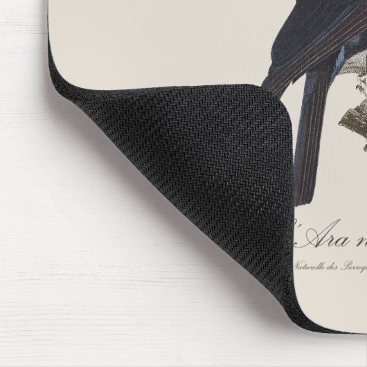 L' Ara Noir a Trompe マウスパッド (コーナー)