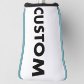 L. BLUE Piping Custom Golf Putter Headcover Blank ゴルフヘッドカバー (回転90)