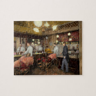 L.C. Wiseman Barbershop、NY 1895年-理容師 ジグソーパズル