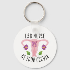 L&DナースでのCervix、Labor、Deliveryナース キーホルダー