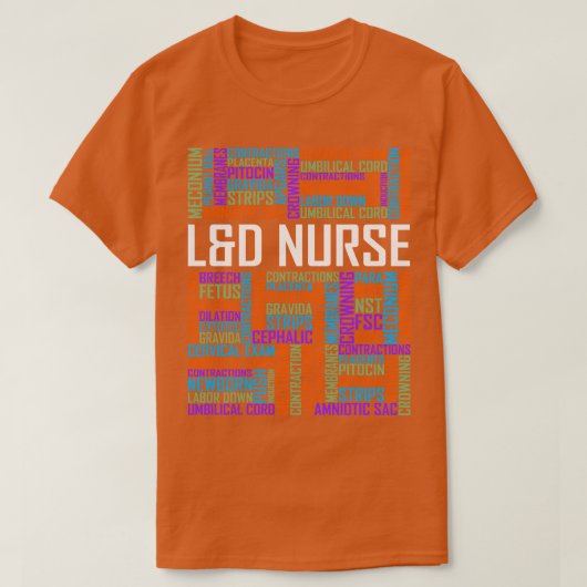 L Dナース語 Tシャツ (デザイン正面)