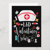 L&DバレンタインナースクルーValentines Day Laborと 招待状 (正面/裏面)